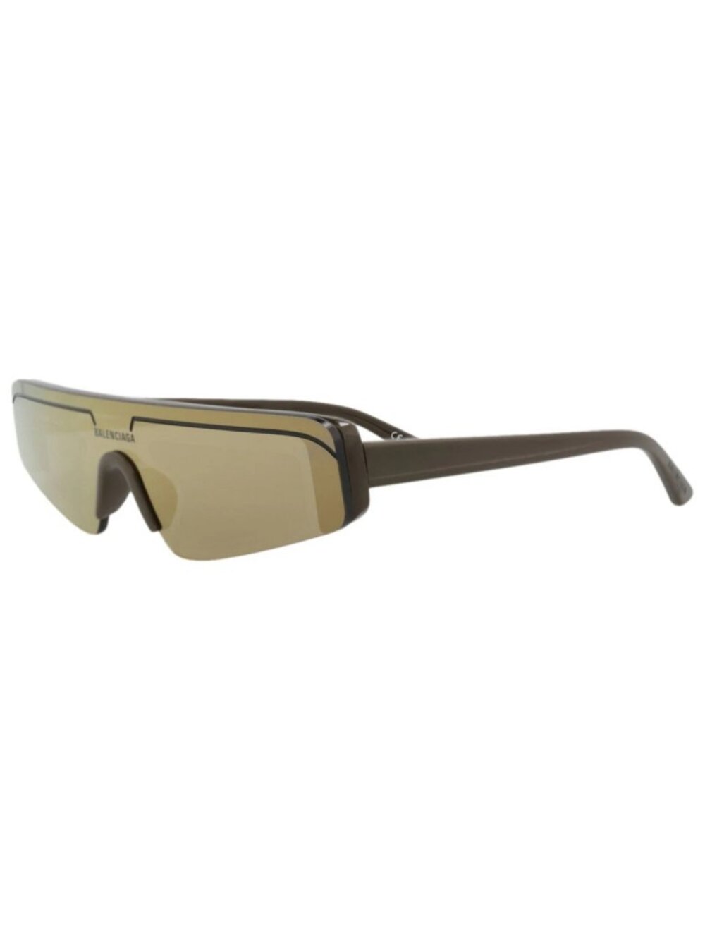New Balenciaga Women's Sunglasses Shield Wrap Recycled Acetate Frame Unisex